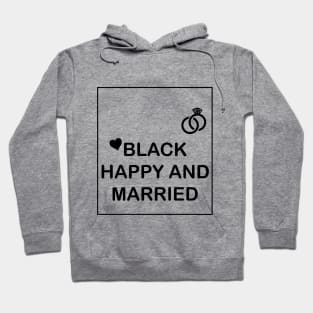 black happy and married Hoodie